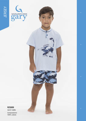 BOY'S PAJAMAS S/M R25089 Tellini S.r.l. Wholesale Clothing